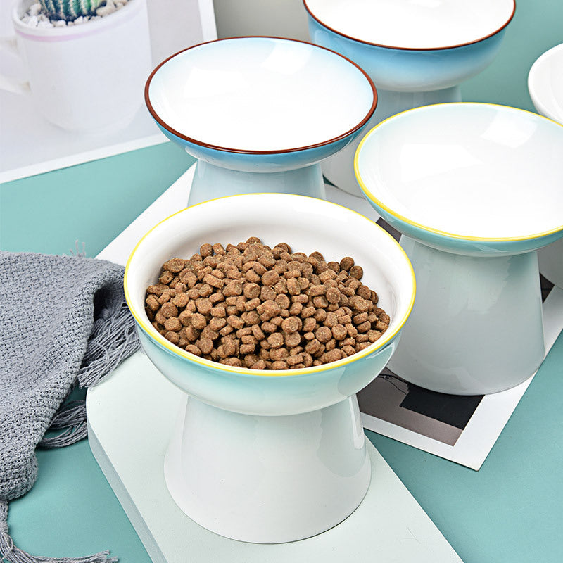 Cat Food Bowl Anti Overturning Dog Bowl